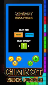 Gimbot - Classic Brick Puzzle Games Screen Shot 0