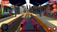 Jogo de motorista de trem da cidade moderna 2020 Screen Shot 3