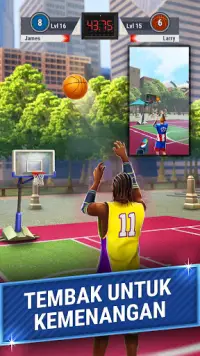 Bola Basket: Kontes 3 Poin Screen Shot 1