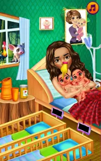 प्रसूति चिकित्सक नवजात बच्चे के खेल माँ जुड़वाँ बच Screen Shot 5