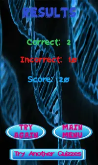 Biology test Quiz Screen Shot 9