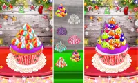 Nấu ăn cầu vồng & Unicorn Cupcakes Giáng sinh! DIY Screen Shot 4