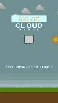 Super Angry Cloud Pixel Screen Shot 0