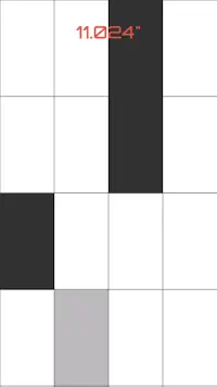 Black and White Piano Tiles Screen Shot 2