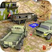 4x4 militar camión parking juegos
