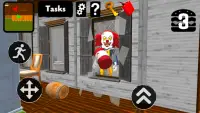 Neighbor Clown. Scary Escape 3D Screen Shot 1