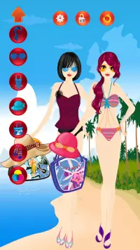 Dress Up Girl Game - Beach Screen Shot 4