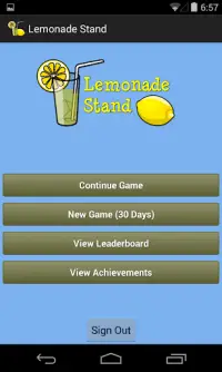 Lemonade Stand Screen Shot 7