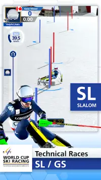 WORLD CUP SKI RACING Screen Shot 6