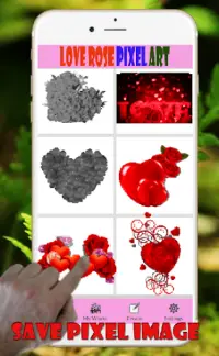 Sweet Love Rose Pixel Art-Coloring By Number Screen Shot 2