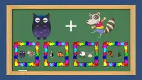 Hayvanlı Matematik Puzzle Oyunu Çocuklar için Screen Shot 0