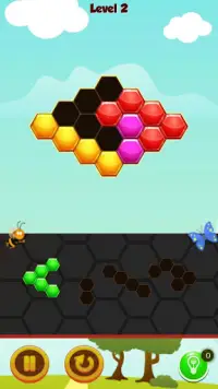 Bee Hexa Puzzle Screen Shot 1