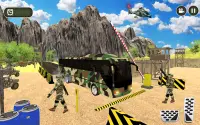 Army Bus Driving 2020 US Military Coach Bus Games Screen Shot 0