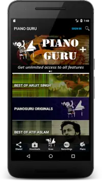 Piano Guru: Aprende tu canción favorita Screen Shot 1