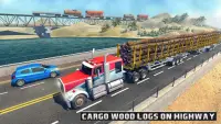 Long Trailer Truck Wood Cargo Logging Simulator Screen Shot 11