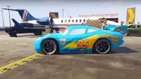 Superheroes Cars Lightning: Top Speed Racing Games Screen Shot 1