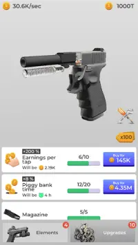 TapGun - Idle weapons builder Screen Shot 6