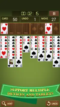 Freecell Solitaire :Card Games Screen Shot 1