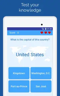 Capitals of the countries Quiz Screen Shot 4