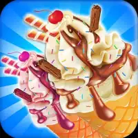 Ice Cream Cone Maker Frozen Postre-Cocinar juego Screen Shot 4