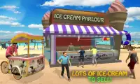 Пляж доставка мороженого магазин: доставка игры Screen Shot 2