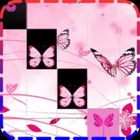 Pink Butterfly Piano Tiles 2018 Screen Shot 0