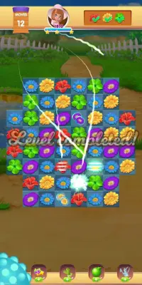 Flower Garden - Match 3 Screen Shot 1
