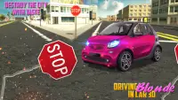 Condução loura em 3D Car na Cidade Simulator Screen Shot 0