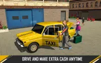 Crazy Yellow Taxi Driving 2020: Free Cab Simulator Screen Shot 3