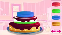 hacer pastel de cumpleaños feliz - juegos de niñas Screen Shot 3