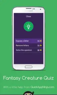 Fantasy Creature Quiz Screen Shot 2