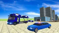 米国 警察 リムジン 車 トランスポーター ゲーム Screen Shot 0