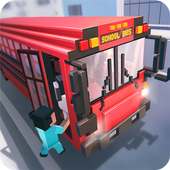 Mr. Blocky School Bus Simulator 2018
