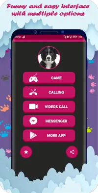 Dog cute video call and chat simulation game Screen Shot 5