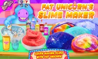 Ông Fat Unicorn Slime Maker trò chơi! Đồ chơi Squi Screen Shot 0