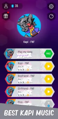 Kapi FNF Tiles Hop Music Game Screen Shot 0