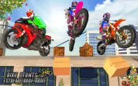 Bike Stunt: Extreme Roof Drive Screen Shot 8