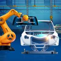 कार निर्माता व्यवसाय: कारखाने में वाहनों का