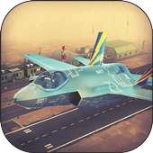Jet Fighter Flight Landing Sim