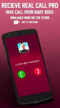 Fake Call From Baby Boss Screen Shot 1