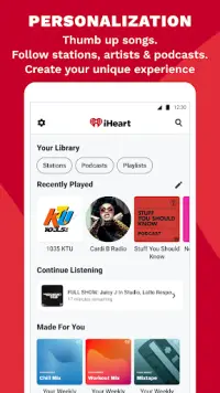 iHeart: Music, Radio, Podcasts Screen Shot 2