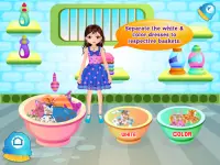 Wäschewaschen Mädchen Spiele Screen Shot 0