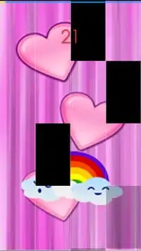 Rainbow Heart Piano Tiles Screen Shot 5