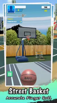 Shooting Basketball-Street Sim Dunk Master Game Screen Shot 0