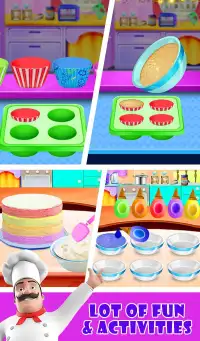 Unicorn Doll Cake - Sweet Rainbow Cupcake Desserts Screen Shot 9