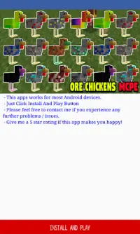 Ore Chickens Addon for Minecraft PE Screen Shot 0