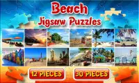 Bãi biển Jigsaw Puzzle Trò chơ Screen Shot 0