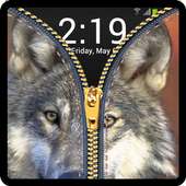 Wolf zipper - fake