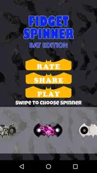 Fidget Spinner - The Fidget app Spinner Bat Pro Screen Shot 1