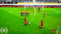 फुटबॉल लीग सॉकर गेम 3डी Screen Shot 1